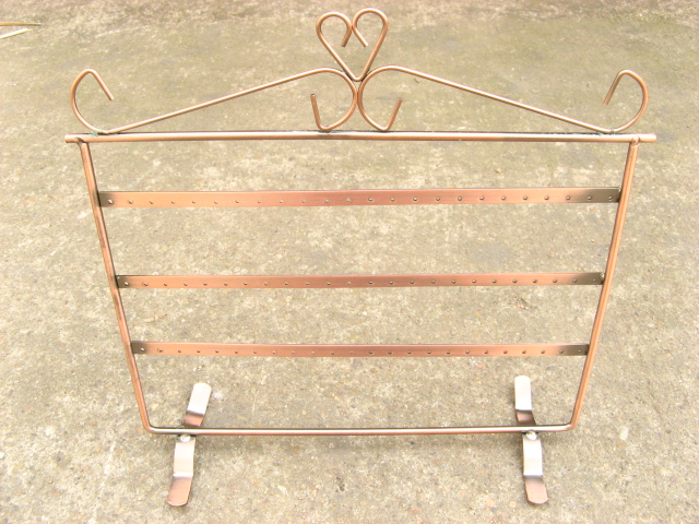 1X New Antique Copper Holder 36pairs Earring display Rack - Click Image to Close